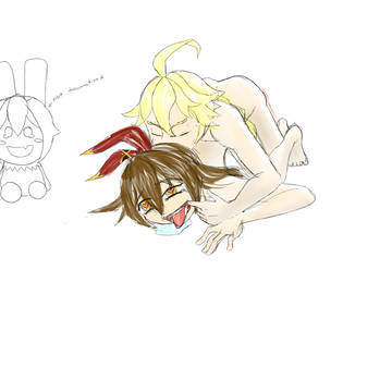 Aether and Amber NSFW doodles