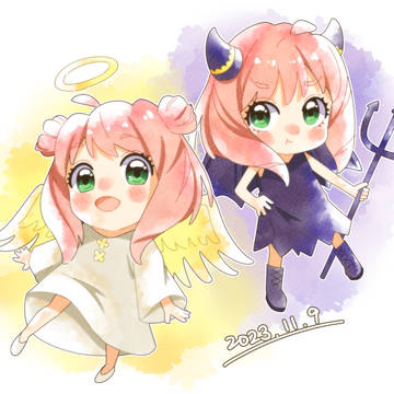 天使アーニャちゃんと悪魔アーニャちゃん