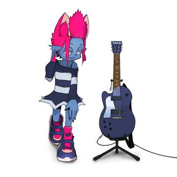 メキ子とギター
