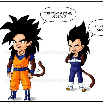 DB - Goku and Vegeta SSJ4