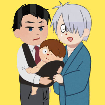 「墓場で生まれた子供を育てることになった男のイラスト」