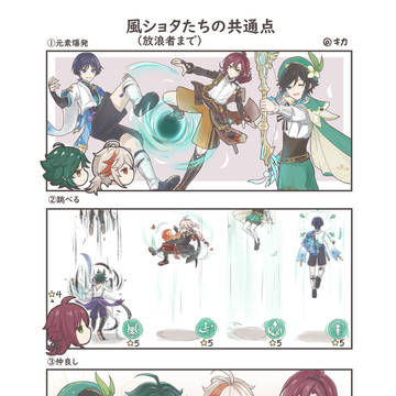 風ショタたちの共通点(風男的共同點)