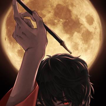 黒髪赤目男子01