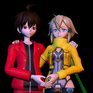 Taske Akai and Asada Syno