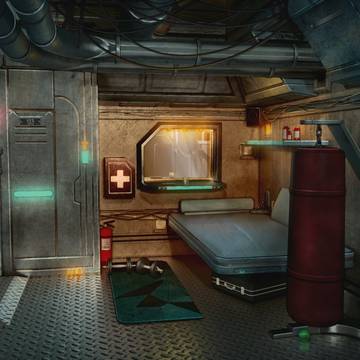Spaceship Quarters VN Background