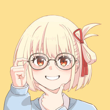 メガネをかけた千束さん