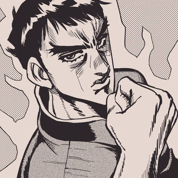拳で（ドドドドドドド）