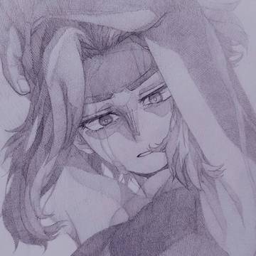 レディ・ナガンをシャーペンで描きました。