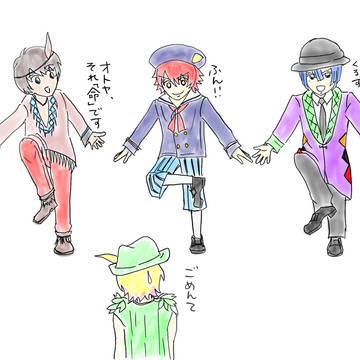 ネバネバのちびキャラポーズ