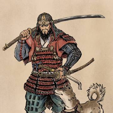 畑時能と犬獅子