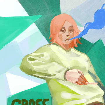Cross fire illustration