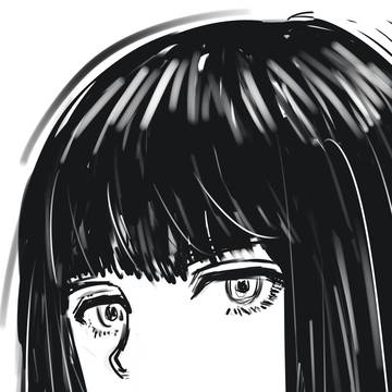 黒髪ロングの女の子