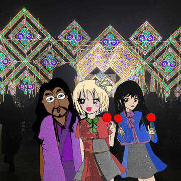 リコリスリコイル　ルミナリエに来たよ