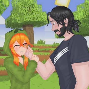 ♡Cupa and me♡ (made by a friend)