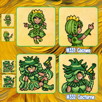 サボネアとノクタス Moemon