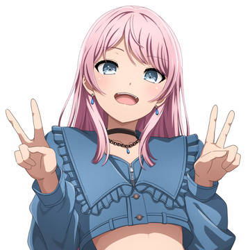 愛音ちゃんダブルピース