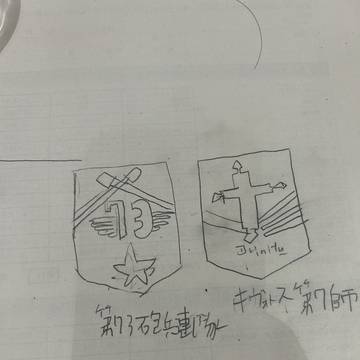 キヴォトス第7師団と第37砲兵大隊エンブレム