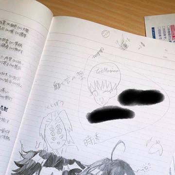 友との落書き