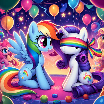 Rarity blindfolded