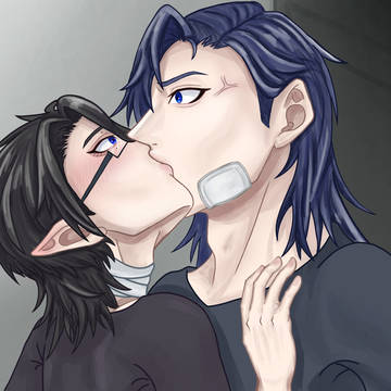 帰ろうとするソリテに強引にキスをする哀斗君
