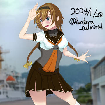 提督を探す照月