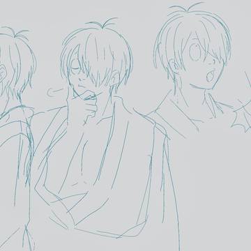 初描きの時の父