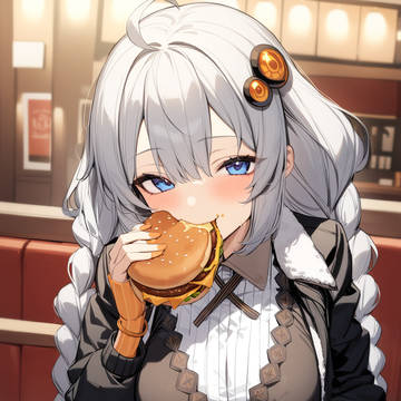 色々食べるあかりちゃん