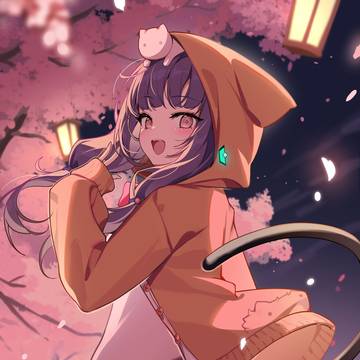 かれりんと夜桜🌸