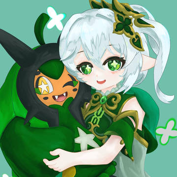 ナヒーダとオーガポン