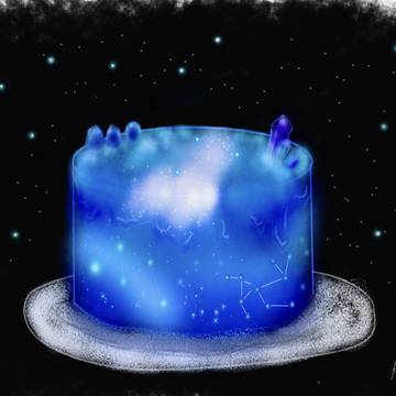 星座のチョコレートケーキ
