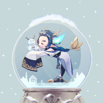 寒い日の絵