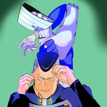虹村億泰描いてみた。