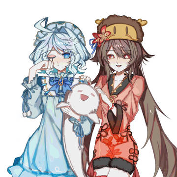 フリーナと胡桃てゃ