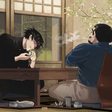 傀と安永 イラスト連作