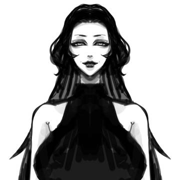 女の子落書き