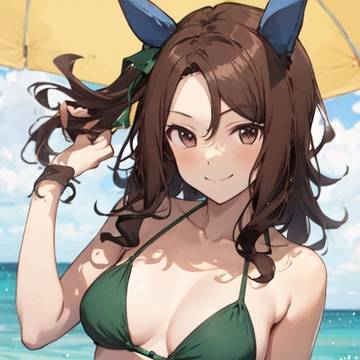 キングヘイローと海へ