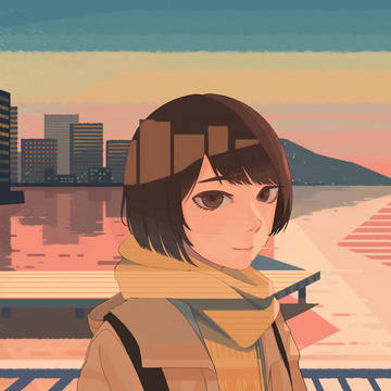 君はやや既に景色に溶けている
