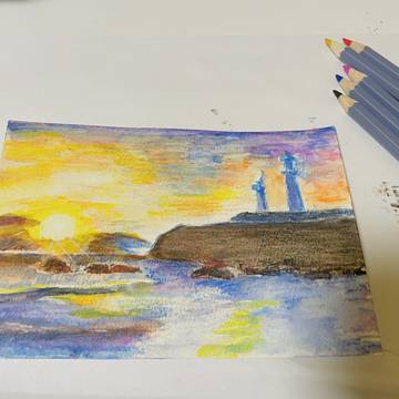 日の出か夕焼けか