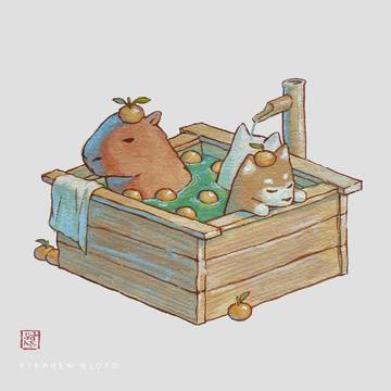 Shiba and Onsen