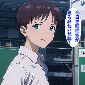 エヴァンゲリオン伝説の最終回の一コマ