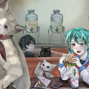 鳴く猫も黙る美味しいハンバーガー屋さん🍔