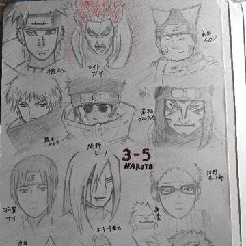 授業中の落書き！！NARUTO