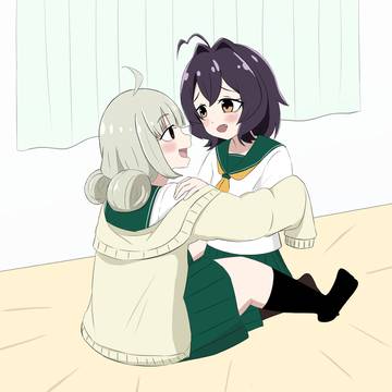 ベッドで