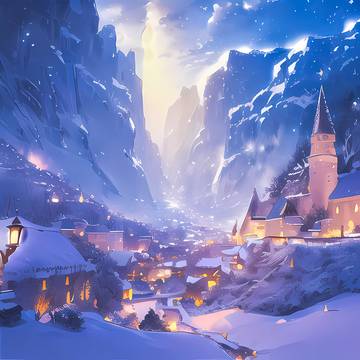冬【雪山】