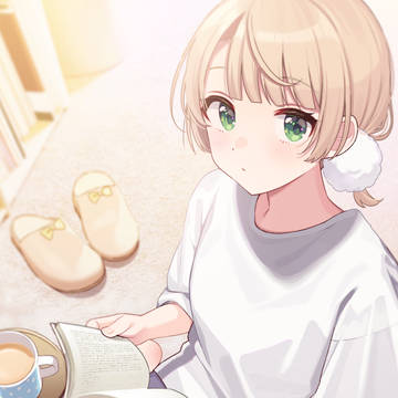 部屋で読書