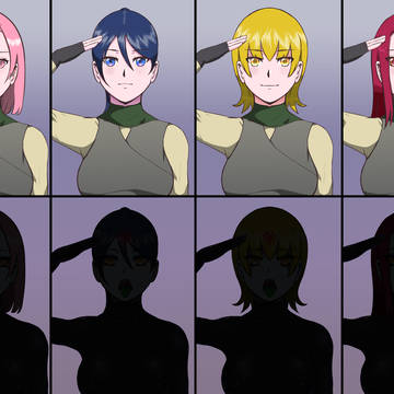 イヴィルの女戦闘員（本編で掲載しなかった差分）