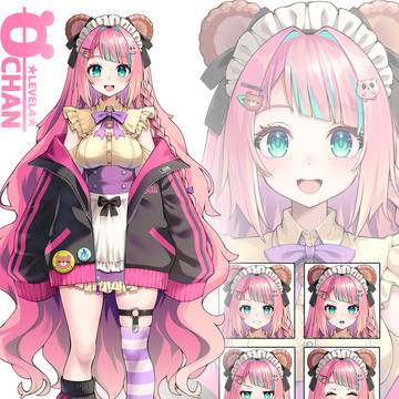 「レイちゃん。」VTuber+3面図