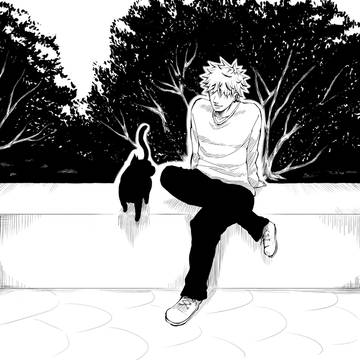 猫と男