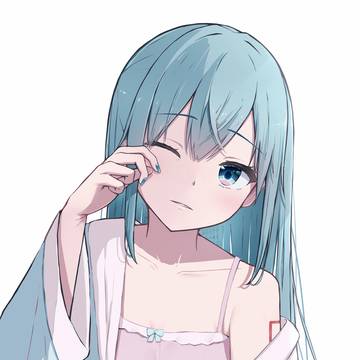 髪下ろしたミクさん