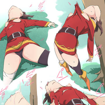 透明な魔法の手で掴まれ鑑賞されて犯されるめぐみんさん